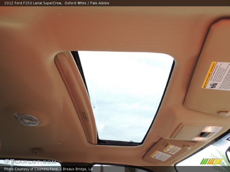 Oxford White / Pale Adobe 2012 Ford F150 Lariat SuperCrew