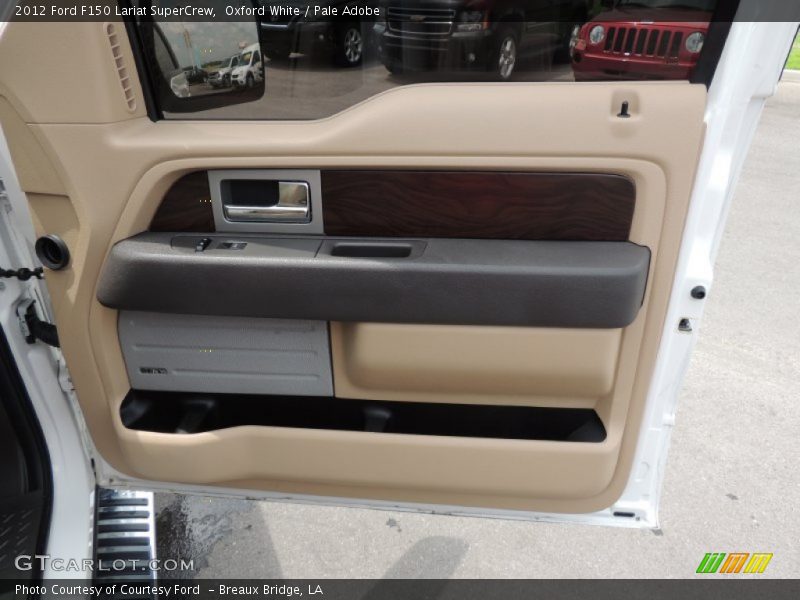 Oxford White / Pale Adobe 2012 Ford F150 Lariat SuperCrew