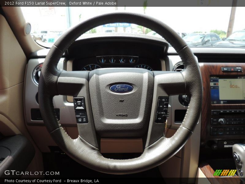 Oxford White / Pale Adobe 2012 Ford F150 Lariat SuperCrew