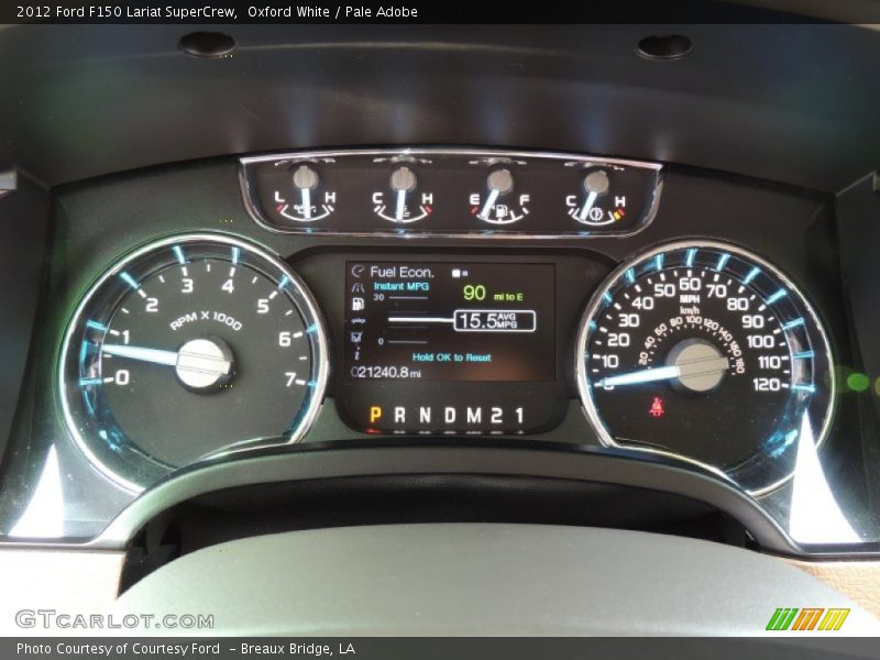 Oxford White / Pale Adobe 2012 Ford F150 Lariat SuperCrew