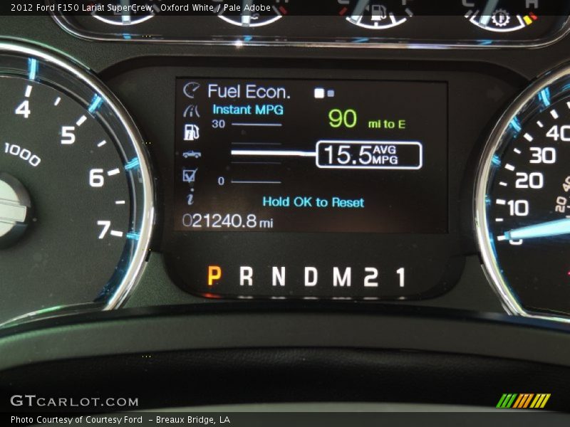 Oxford White / Pale Adobe 2012 Ford F150 Lariat SuperCrew