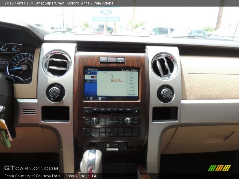 Oxford White / Pale Adobe 2012 Ford F150 Lariat SuperCrew