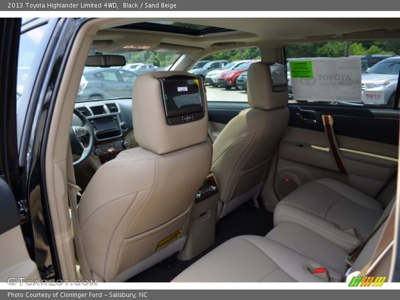 Black / Sand Beige 2013 Toyota Highlander Limited 4WD