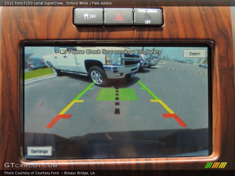 Oxford White / Pale Adobe 2012 Ford F150 Lariat SuperCrew