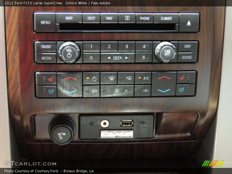 Oxford White / Pale Adobe 2012 Ford F150 Lariat SuperCrew