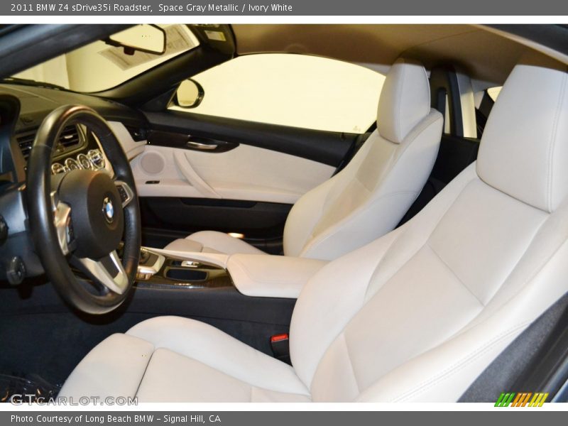 Space Gray Metallic / Ivory White 2011 BMW Z4 sDrive35i Roadster