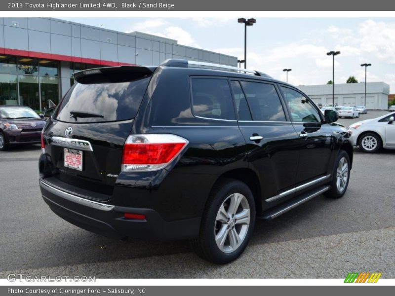 Black / Sand Beige 2013 Toyota Highlander Limited 4WD