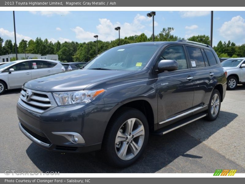 Magnetic Gray Metallic / Ash 2013 Toyota Highlander Limited