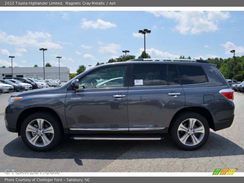 Magnetic Gray Metallic / Ash 2013 Toyota Highlander Limited