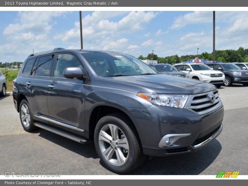 Magnetic Gray Metallic / Ash 2013 Toyota Highlander Limited