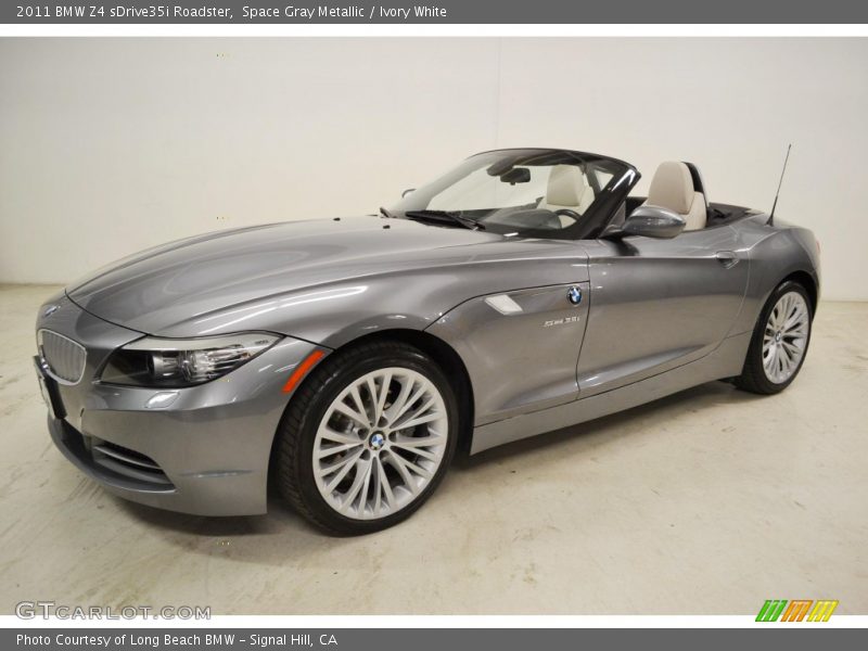 Space Gray Metallic / Ivory White 2011 BMW Z4 sDrive35i Roadster