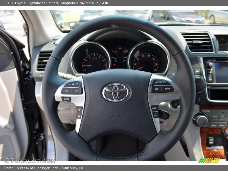 Magnetic Gray Metallic / Ash 2013 Toyota Highlander Limited