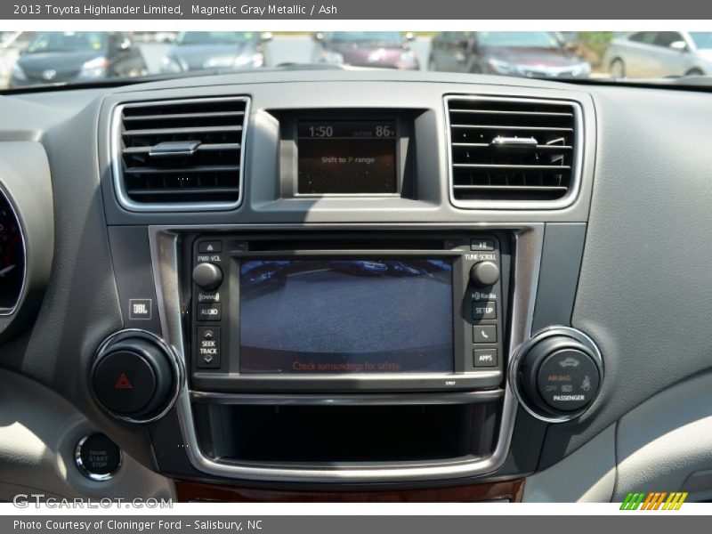 Magnetic Gray Metallic / Ash 2013 Toyota Highlander Limited