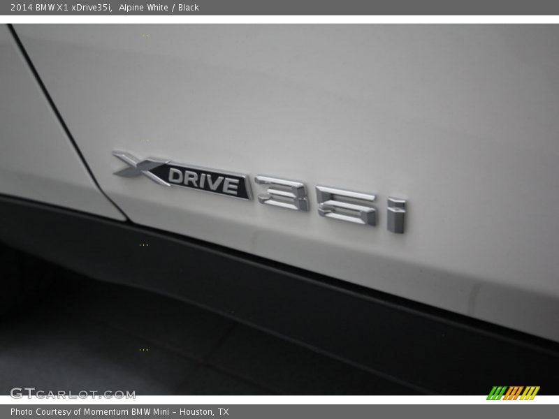Alpine White / Black 2014 BMW X1 xDrive35i