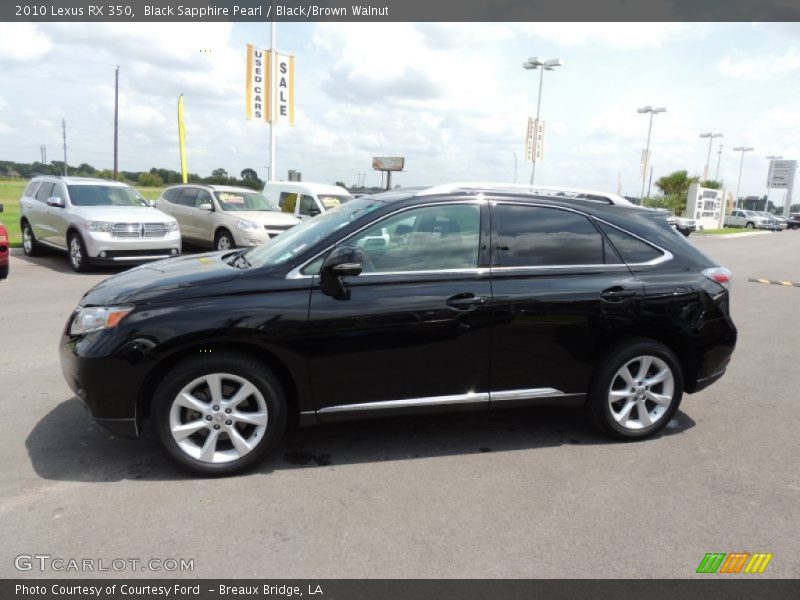 Black Sapphire Pearl / Black/Brown Walnut 2010 Lexus RX 350