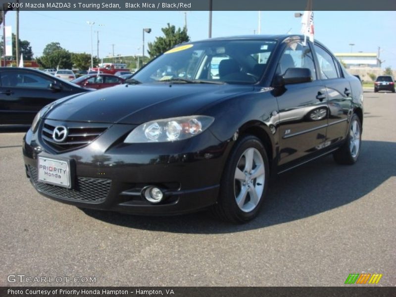 Black Mica / Black/Red 2006 Mazda MAZDA3 s Touring Sedan