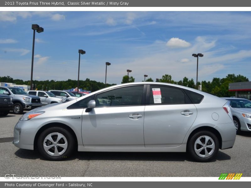 Classic Silver Metallic / Misty Gray 2013 Toyota Prius Three Hybrid