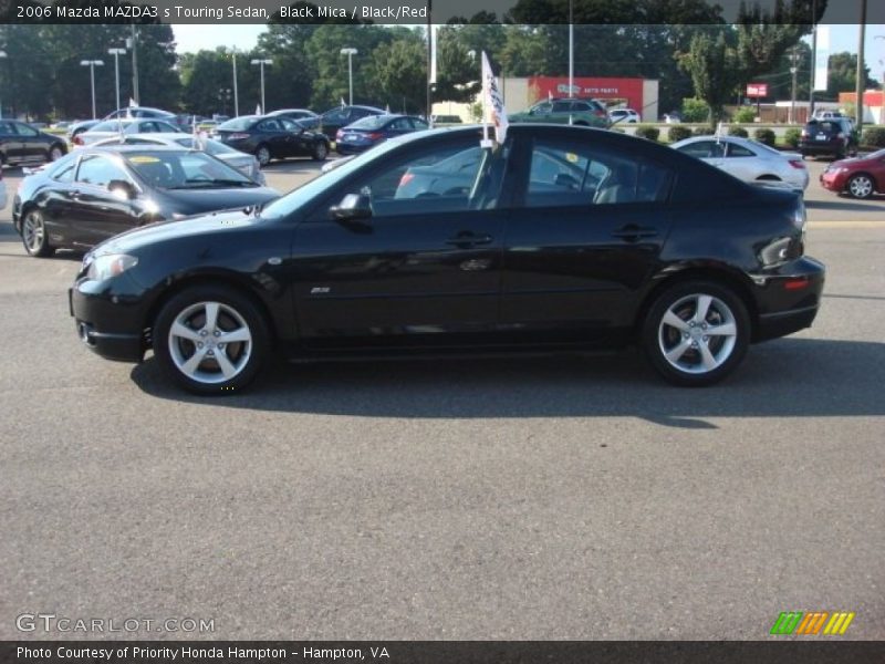 Black Mica / Black/Red 2006 Mazda MAZDA3 s Touring Sedan