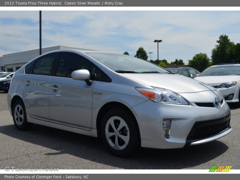 Classic Silver Metallic / Misty Gray 2013 Toyota Prius Three Hybrid