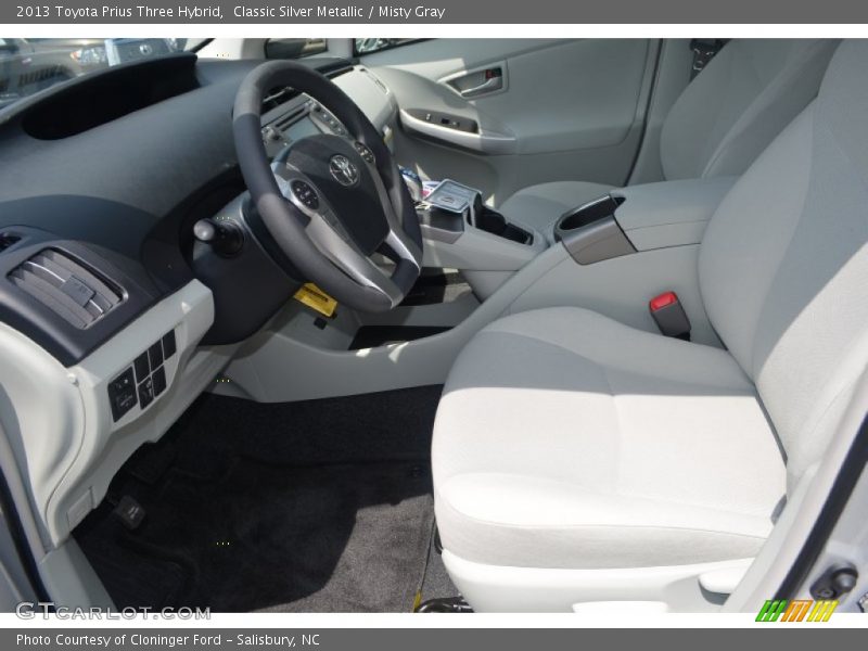 Classic Silver Metallic / Misty Gray 2013 Toyota Prius Three Hybrid