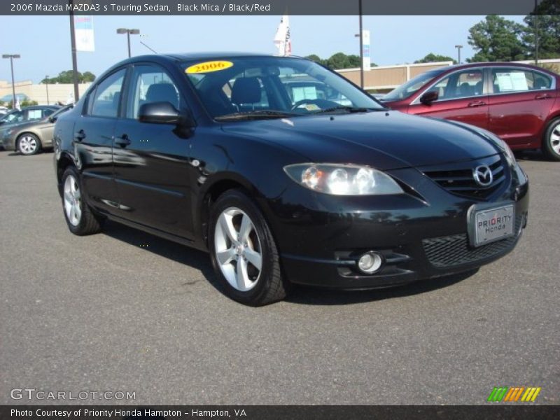 Black Mica / Black/Red 2006 Mazda MAZDA3 s Touring Sedan