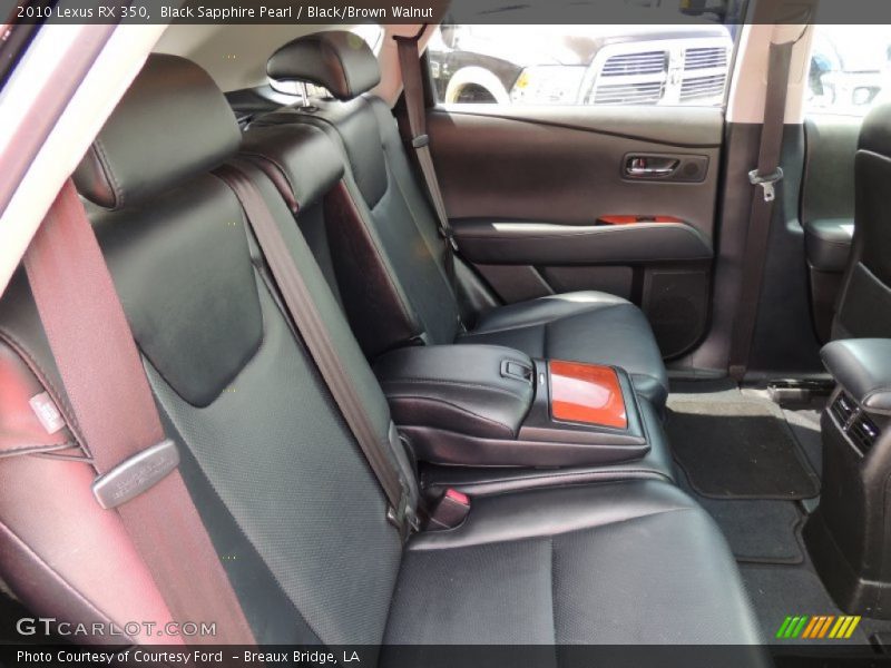 Black Sapphire Pearl / Black/Brown Walnut 2010 Lexus RX 350