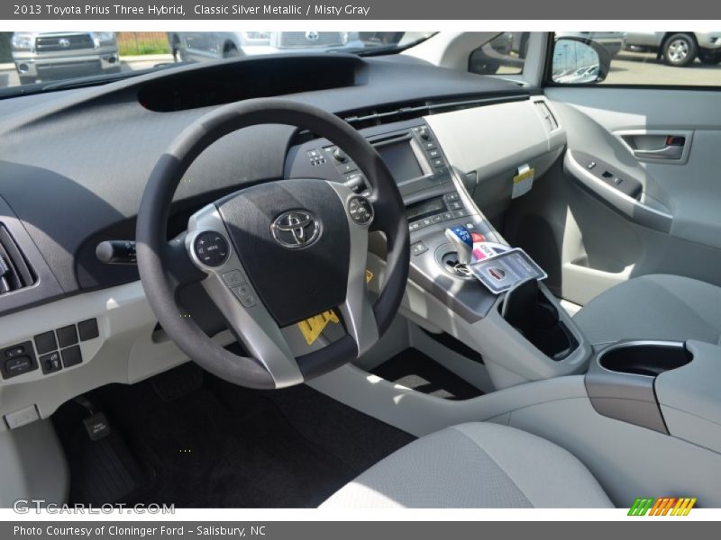 Classic Silver Metallic / Misty Gray 2013 Toyota Prius Three Hybrid
