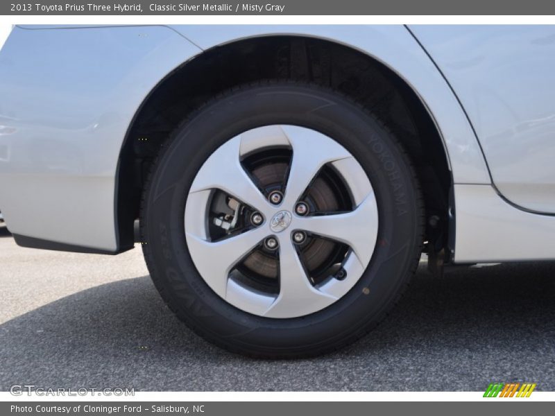 Classic Silver Metallic / Misty Gray 2013 Toyota Prius Three Hybrid