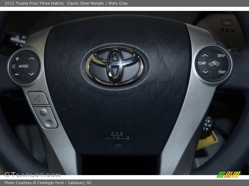 Classic Silver Metallic / Misty Gray 2013 Toyota Prius Three Hybrid