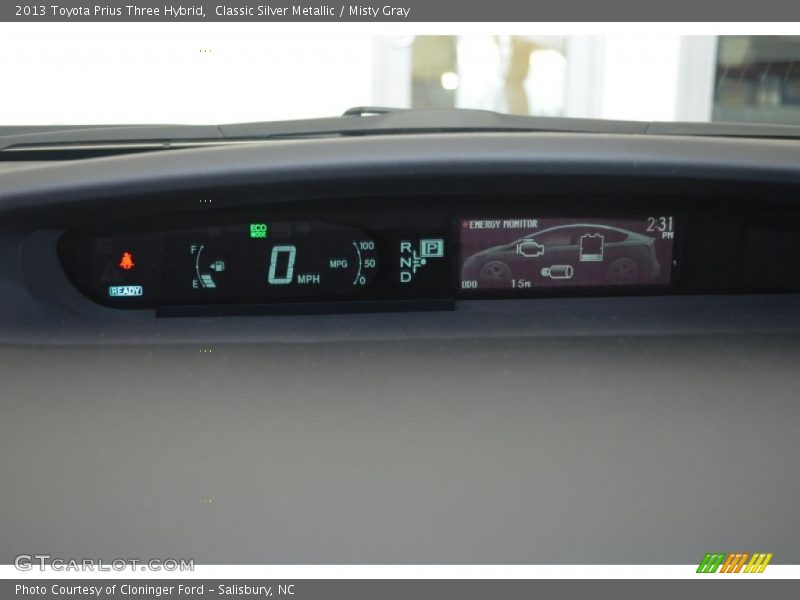 Classic Silver Metallic / Misty Gray 2013 Toyota Prius Three Hybrid