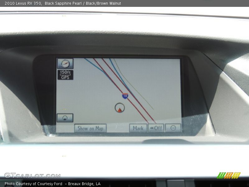 Black Sapphire Pearl / Black/Brown Walnut 2010 Lexus RX 350