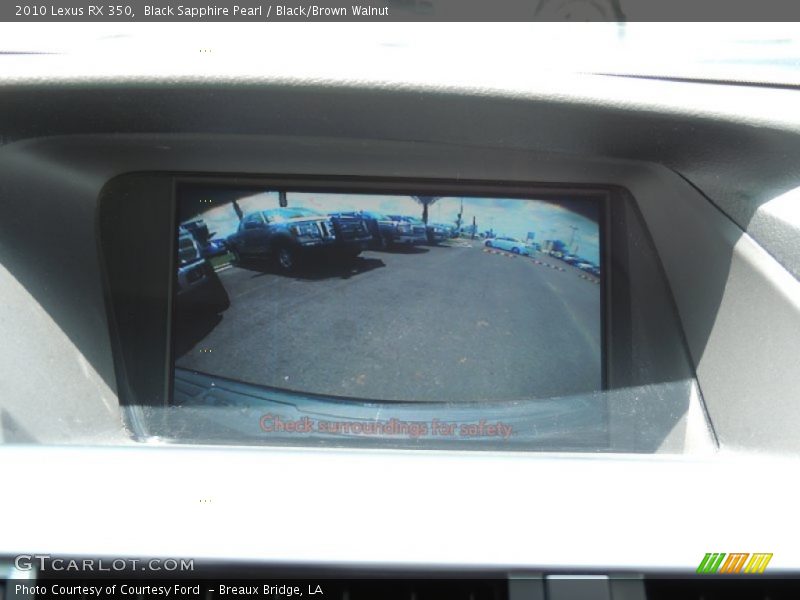 Black Sapphire Pearl / Black/Brown Walnut 2010 Lexus RX 350