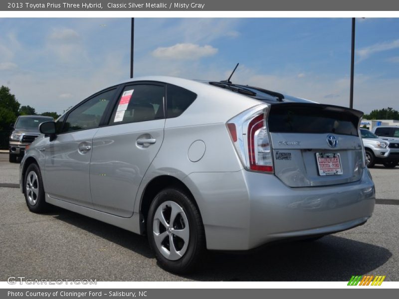 Classic Silver Metallic / Misty Gray 2013 Toyota Prius Three Hybrid