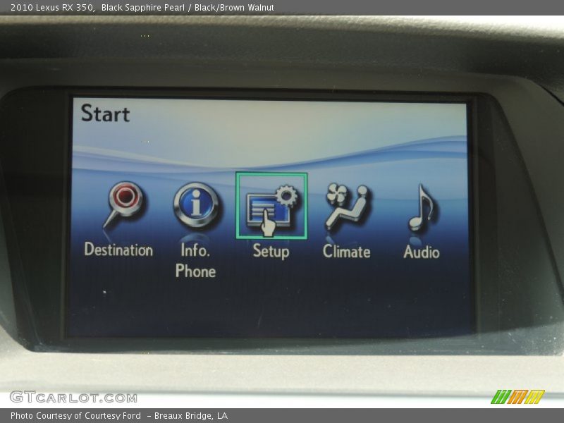 Black Sapphire Pearl / Black/Brown Walnut 2010 Lexus RX 350