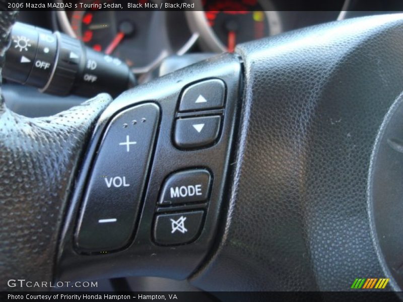 Black Mica / Black/Red 2006 Mazda MAZDA3 s Touring Sedan