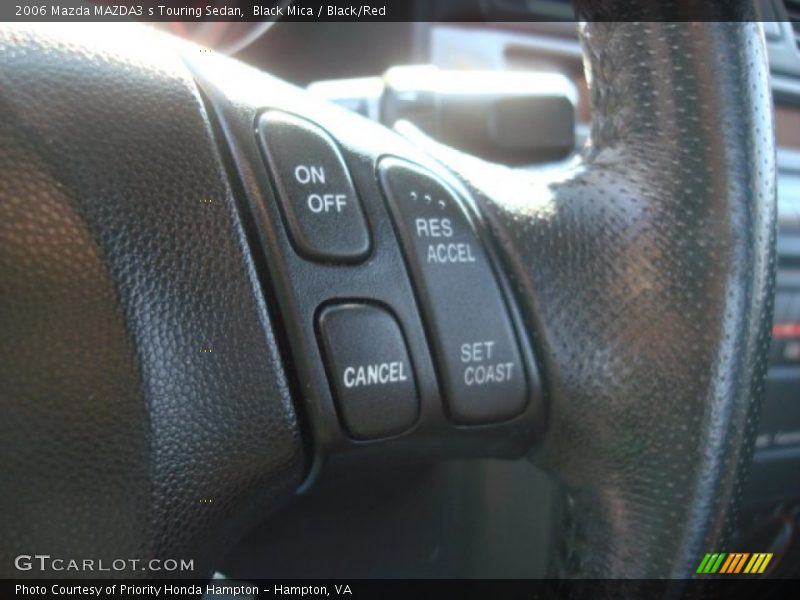 Black Mica / Black/Red 2006 Mazda MAZDA3 s Touring Sedan