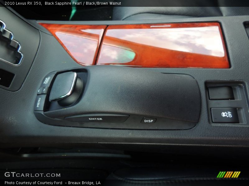 Black Sapphire Pearl / Black/Brown Walnut 2010 Lexus RX 350