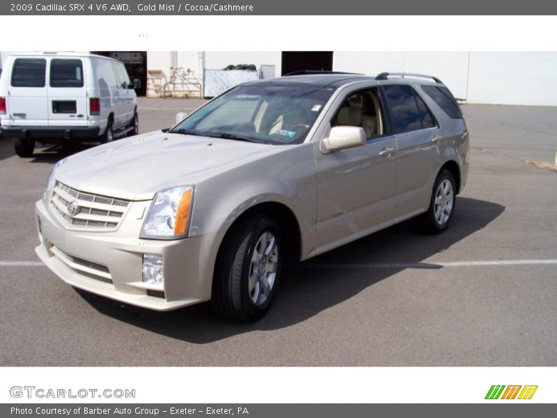 Gold Mist / Cocoa/Cashmere 2009 Cadillac SRX 4 V6 AWD