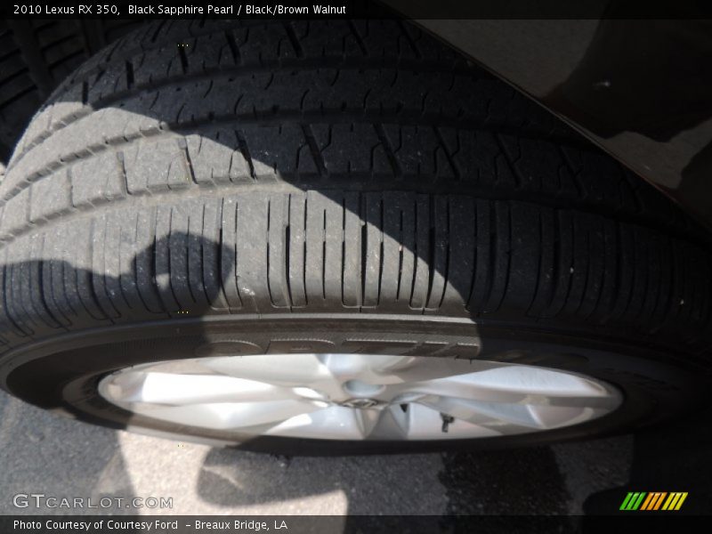 Black Sapphire Pearl / Black/Brown Walnut 2010 Lexus RX 350