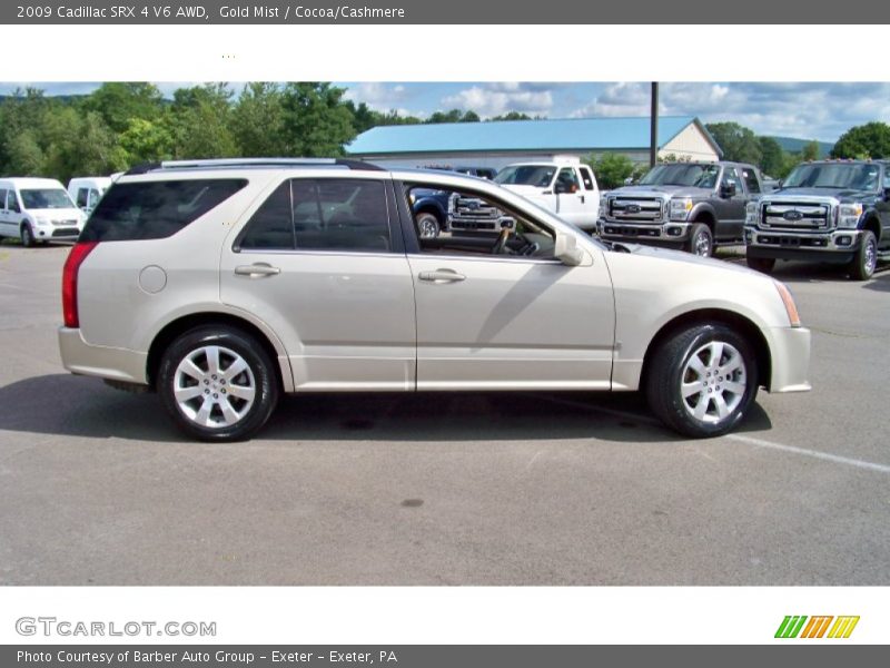 Gold Mist / Cocoa/Cashmere 2009 Cadillac SRX 4 V6 AWD