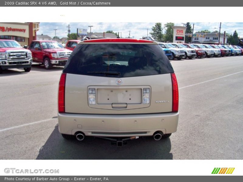 Gold Mist / Cocoa/Cashmere 2009 Cadillac SRX 4 V6 AWD