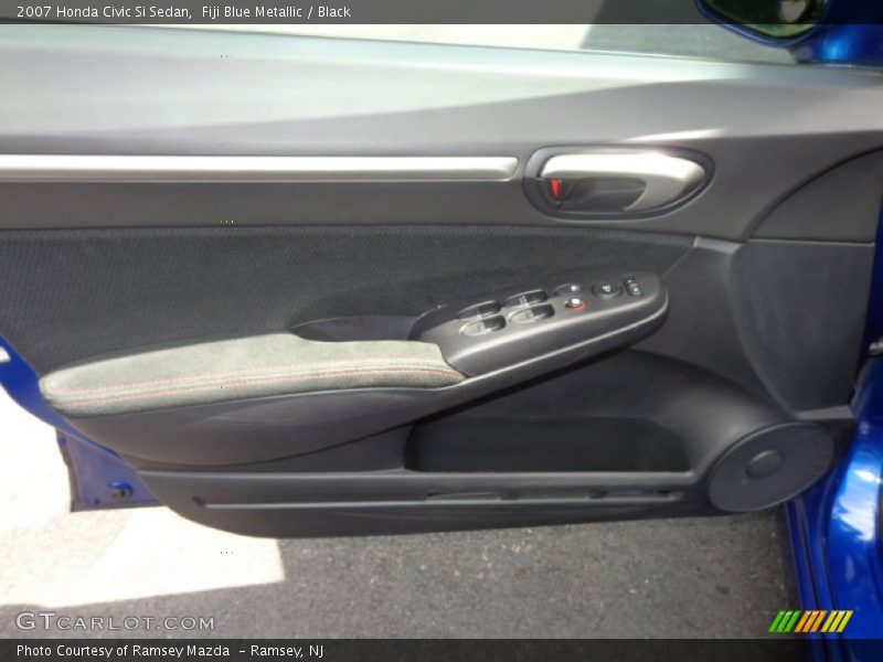 Fiji Blue Metallic / Black 2007 Honda Civic Si Sedan