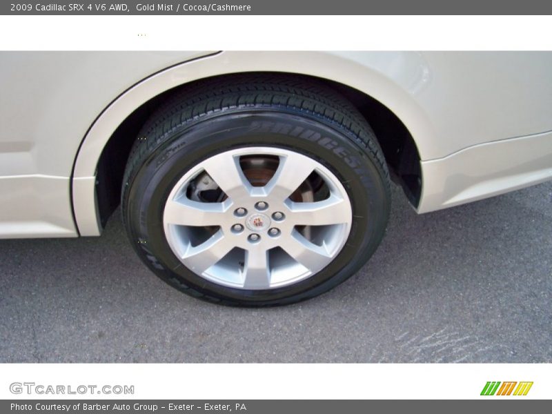 Gold Mist / Cocoa/Cashmere 2009 Cadillac SRX 4 V6 AWD