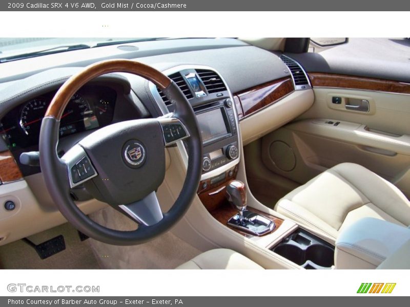 Gold Mist / Cocoa/Cashmere 2009 Cadillac SRX 4 V6 AWD