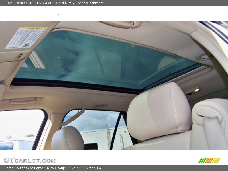 Gold Mist / Cocoa/Cashmere 2009 Cadillac SRX 4 V6 AWD
