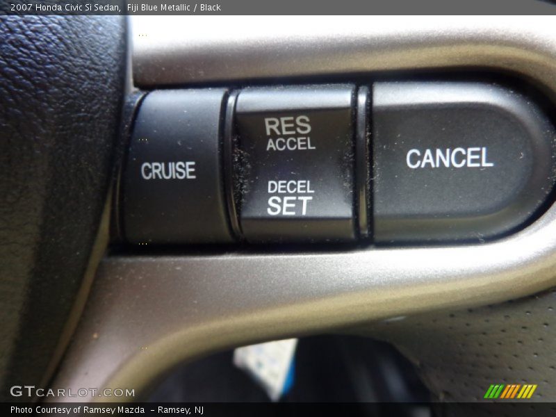 Fiji Blue Metallic / Black 2007 Honda Civic Si Sedan