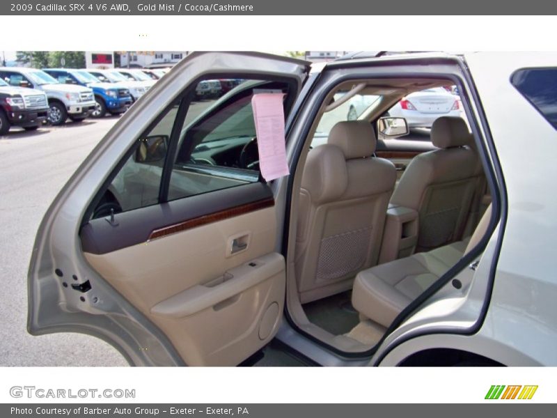 Gold Mist / Cocoa/Cashmere 2009 Cadillac SRX 4 V6 AWD