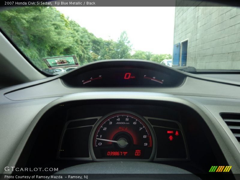 Fiji Blue Metallic / Black 2007 Honda Civic Si Sedan