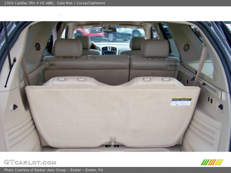 Gold Mist / Cocoa/Cashmere 2009 Cadillac SRX 4 V6 AWD
