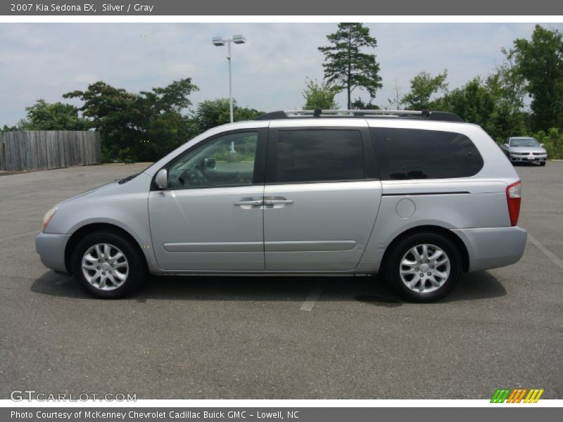 Silver / Gray 2007 Kia Sedona EX